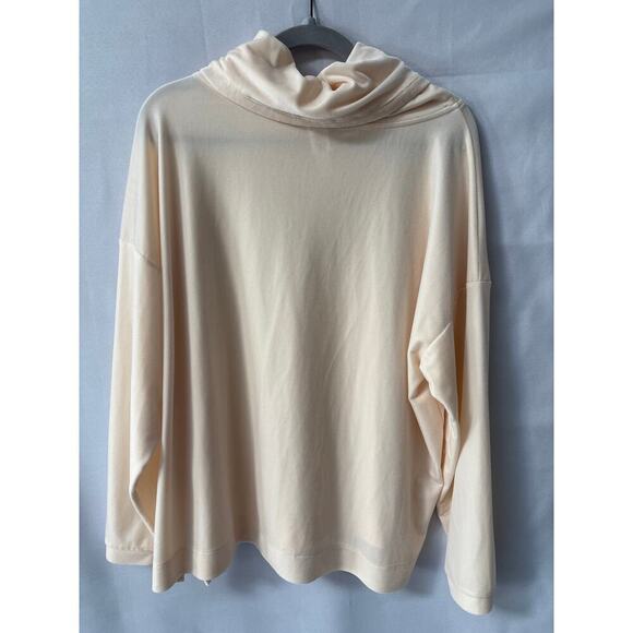 Women’s 1x velour mock turtleneck long sleeve - Picture 2 of 4